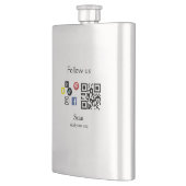 Eenvoudige bedrijfswebsite barcode QR-code Flacon (Links)