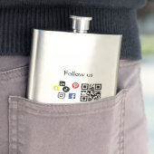 Eenvoudige bedrijfswebsite barcode QR-code Flacon (Voorbeeld)