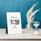 Eenvoudige bedrijfswebsite barcode QR-code Fotoplaat (Zijkant)