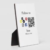 Eenvoudige bedrijfswebsite barcode QR-code Fotoplaat (Zijkant)
