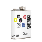 Eenvoudige bedrijfswebsite barcode QR-code Heupfles (Rechts)
