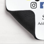 Eenvoudige bedrijfswebsite barcode QR-code Muismat (Hoek)