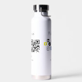 Eenvoudige bedrijfswebsite barcode QR-code Waterfles (Links)