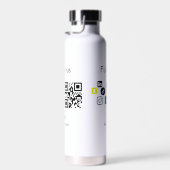 Eenvoudige bedrijfswebsite barcode QR-code Waterfles (Rechts)