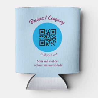 Eenvoudige bedrijfswebsite barcode QR voeg naam to Blikjeskoeler