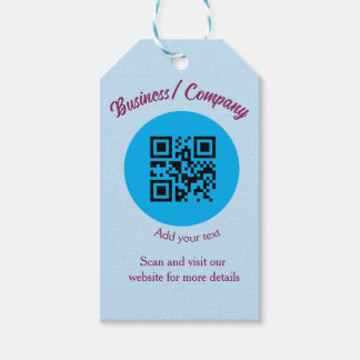 Eenvoudige bedrijfswebsite barcode QR voeg naam to Cadeaulabel