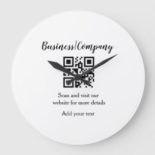 Eenvoudige bedrijfswebsite barcode QR voeg naam to Grote Klok