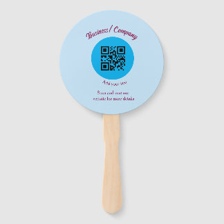 Eenvoudige bedrijfswebsite barcode QR voeg naam to Handwaaier