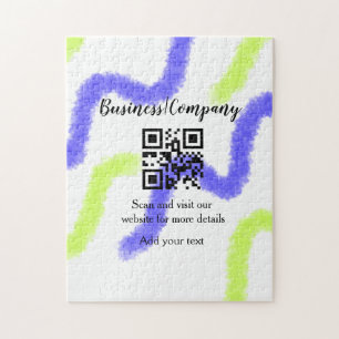 Eenvoudige bedrijfswebsite barcode QR voeg naam to Legpuzzel