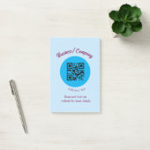 Eenvoudige bedrijfswebsite barcode QR voeg naam to Post-it® Notes (Kantoor)