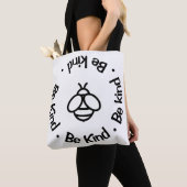 Eenvoudige Bee Kind - schattig honing bijen ontwer Tote Bag (Dichtbij)