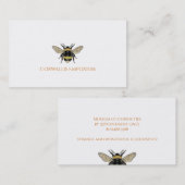 Eenvoudige Bee Yellow Gold Retail Visitekaartje (Voorkant / Achterkant)
