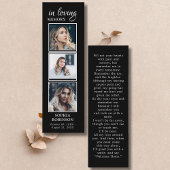 Eenvoudige begrafenis 3 Foto Sympathie Gebed Kaart Mini Visitekaartje