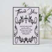 Eenvoudige begrafenis Bedankt bericht voor uw cond (Staand voorkant)