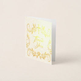 Eenvoudige begrafenis Bedankt bericht voor uw cond Folie Kaarten