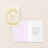 Eenvoudige begrafenis Bedankt bericht voor uw cond Folie Kaarten (Display)