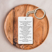 Eenvoudige begrafenis foto sympathie gebed sleutelhanger