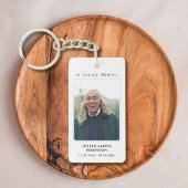 Eenvoudige begrafenis foto sympathie gebed sleutelhanger