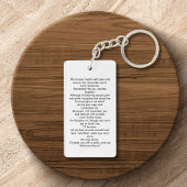 Eenvoudige begrafenis foto sympathie gebed sleutelhanger