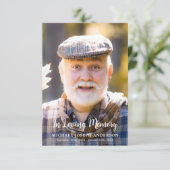 Eenvoudige begrafenis gedenkfoto sympathie gebed K (Staand voorkant)