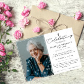 Eenvoudige begrafenis viering religieus kruis foto kaart