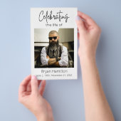 Eenvoudige Begrafenis Viering van het LIFE-program Flyer (Hand)