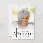 Eenvoudige begrafenisfoto bedankkaart (Voorkant)