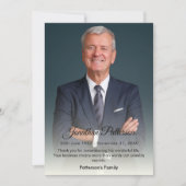 Eenvoudige begrafenisfoto Hartelijk dank | Sympath Bedankkaart (Voorkant)