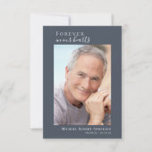 Eenvoudige begrafenisfoto Hartelijk dank | Sympath Bedankkaart (Voorkant)