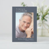 Eenvoudige begrafenisfoto Hartelijk dank | Sympath Bedankkaart (Staand voorkant)