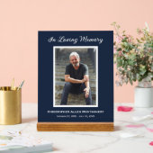 Eenvoudige begrafenisfoto Sympathy Memorial Acryl Bord (Huwelijk)