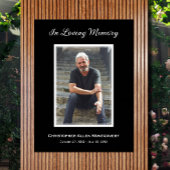 Eenvoudige begrafenisfoto Sympathy Memorial Poster