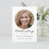 Eenvoudige begrafenisherdenkingskaart voor sympath kaart (Staand voorkant)