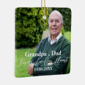 Eenvoudige begrafenisherinnering Aangepaste herden Keramisch Ornament (Rechts)