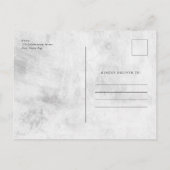 Eenvoudige begrafenisherinnering Foto bedankt Briefkaart (Achterkant)