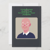 Eenvoudige begrafenisuitnodiging Kaart (Voorkant)