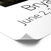 Eenvoudige begrafenisviering van het leven poster (Hoek)