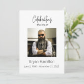 Eenvoudige begrafenisviering van het Life-programm Kaart (Staand voorkant)