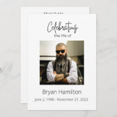 Eenvoudige begrafenisviering van het Life-programm Kaart (Voorkant / Achterkant)