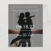 Eenvoudige begroting Elegant Photo Wedding Save th Flyer (Voorkant)