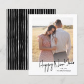 Eenvoudige begroting Foto Happy New Year Holiday K (Voorkant / Achterkant)