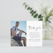 Eenvoudige begroting Funeral Memorial Foto bedankt (Staand voorkant)