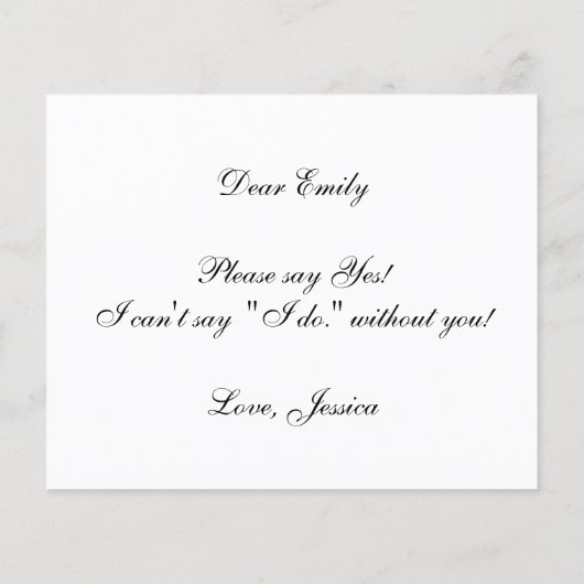 Eenvoudige begroting van het voorstel van de eer (Achterkant)