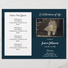 Eenvoudige begroting voor het begrafenisprogramma