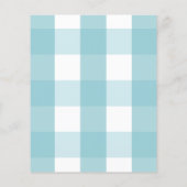 Eenvoudige begrotingsuitnodiging voor het Baby sho (Achterkant)