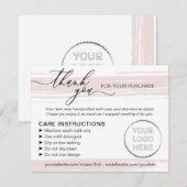 Eenvoudige behandeling voor kleine winkels bedankkaart (Voorkant / Achterkant)