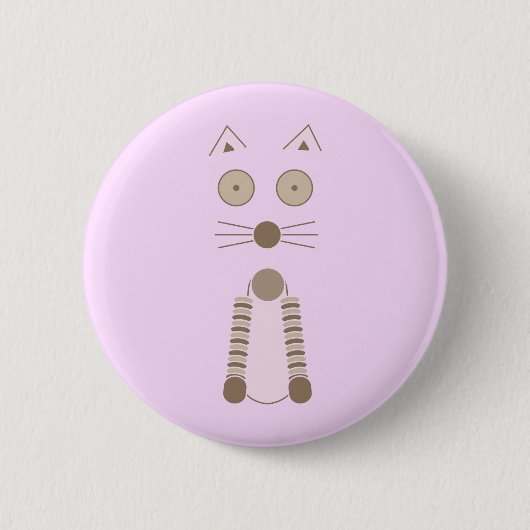 Eenvoudige behuizing ronde button 5,7 cm (Voorkant)