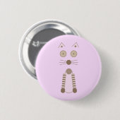 Eenvoudige behuizing ronde button 5,7 cm (Voorkant /achterkant)