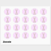 Eenvoudige behuizing ronde sticker (Vel)