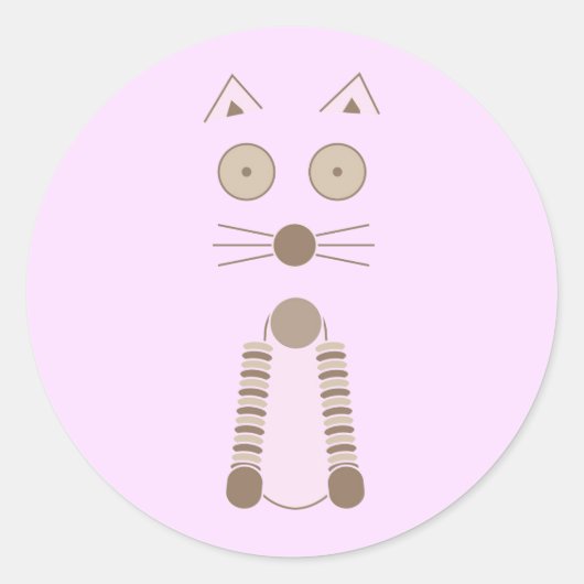 Eenvoudige behuizing ronde sticker (Voorkant)